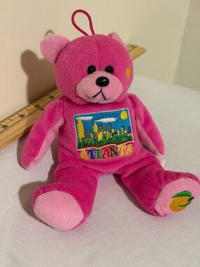 Gifted Bears brand Pink Atlanta Souvenir Plush Bear - Kids Toy